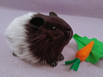 Little Black Roan Guinea Pig Plushie