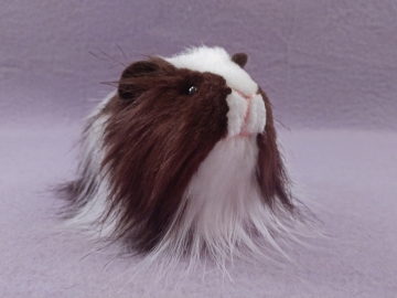 Little Dark Brown Dutch Longhaired Guinea Pig Plushie