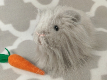 Little Grey Longhaired Guinea Pig Plushie